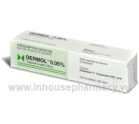 Dermol Topical Cream 005 30g Tube Clobetasol Propionate 005